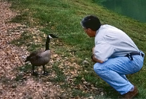 David Krueger with Goose